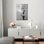 Wallity Cuadro Decorativo de Vidrio Templado Banksy 45 x 65 cm